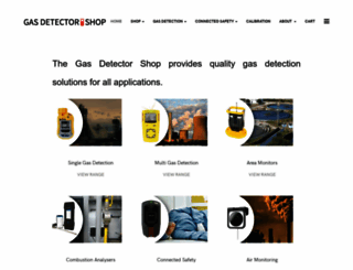 gasdetectorshop.com.au screenshot