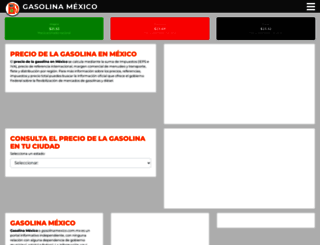 gasolinamexico.com.mx screenshot