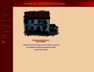 gasthaus-klosterschenke.de screenshot