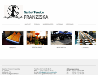 gasthof-franziska.de screenshot