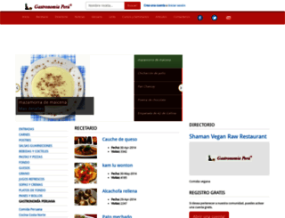 gastronomiaperu.com screenshot