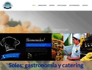 gastronomiasoles.com.ar screenshot