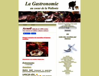 gastronomie-wallonne.be screenshot