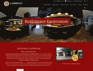 gastronomrestaurant.cz screenshot