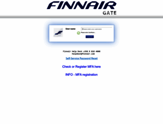 gate.finnair.com screenshot