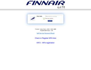 gate.finnair.fi screenshot