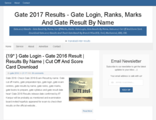 gate2016-results.in screenshot