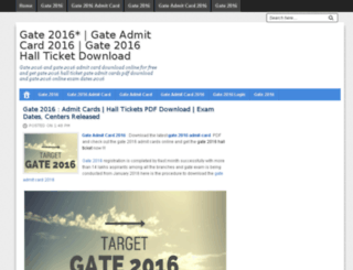 gate2016result.in screenshot