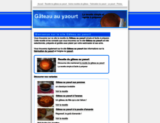 gateau-au-yaourt.info screenshot