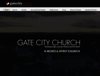 gatecitychurch.org screenshot