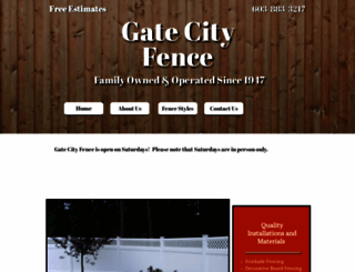 gatecityfence.com screenshot