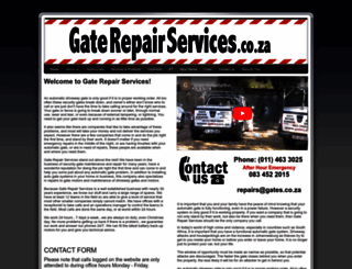 gaterepairservices.co.za screenshot