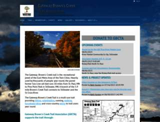 gatewaybrownscreektrail.org screenshot
