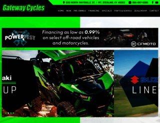 gatewaycycles.com screenshot