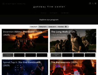 gatewayfilmcenter.com screenshot