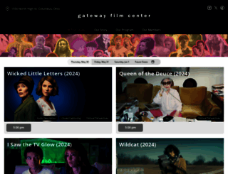 gatewayfilmcenter.org screenshot