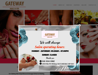 gatewaynailspalittlerock.com screenshot