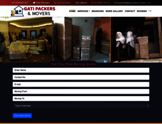 gati-packers-movers.com screenshot