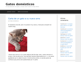 gatosdomesticos.com screenshot