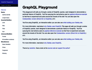 gatsby-theme-graphql-playground.netlify.com screenshot