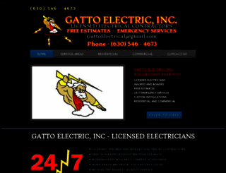 gattoelectrical.com screenshot