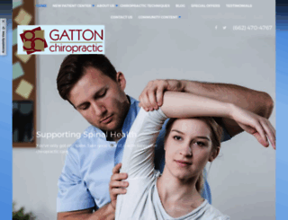 gattonchiropractic.com screenshot
