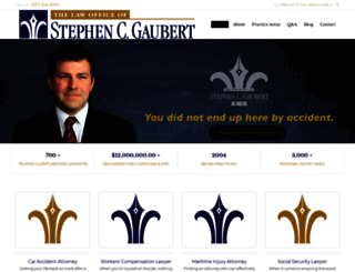 gaubertlaw.com screenshot