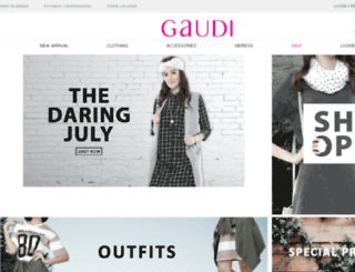 gaudi-clothing.com screenshot