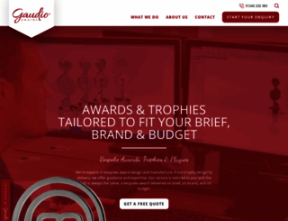 gaudio-awards.com screenshot