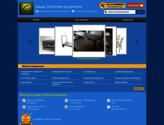 gaugesixteenkitchenequipments.com screenshot