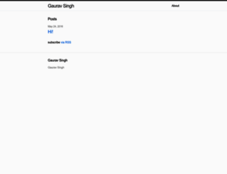 gauravsingh.com screenshot