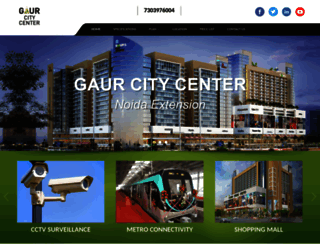 gaurcitycenternoida.co.in screenshot