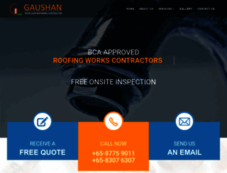 gaushanconstruction.com.sg screenshot