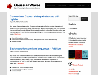 gaussianwaves.com screenshot