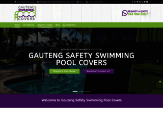 gautengswimmingpoolcovers.co.za screenshot