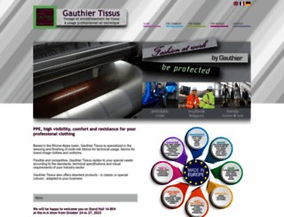 gauthier-tissus.com screenshot