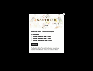 gauthiersoho.co.uk screenshot