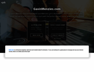 gavinmenzies.com screenshot