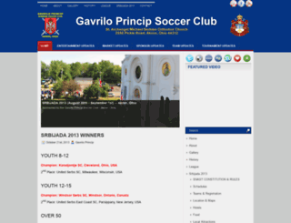 gavriloprincipsoccer.com screenshot