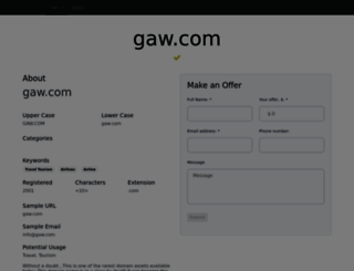 gaw.com screenshot
