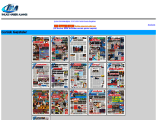 gazetebasliklari.iha.com.tr screenshot