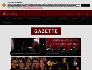 gazette.uottawa.ca screenshot