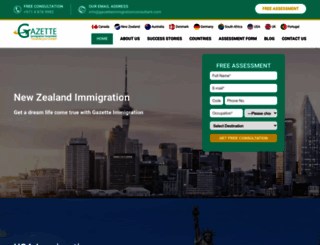 gazetteimmigrationconsultant.com screenshot