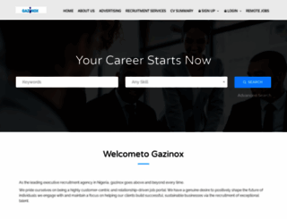 gazinox.com screenshot