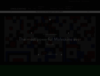 gb.moleskine.com screenshot