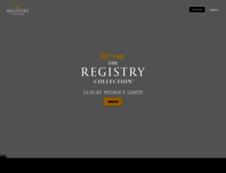 gb.theregistrycollection.com screenshot