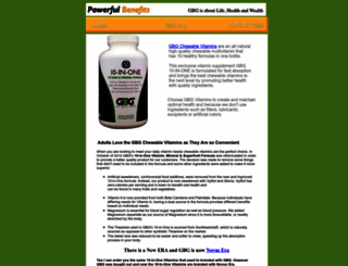 gbgchewablevitamins.com screenshot