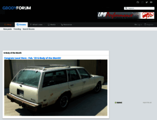 gbodyforum.com screenshot