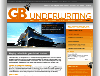 gbunderwriting.co.uk screenshot