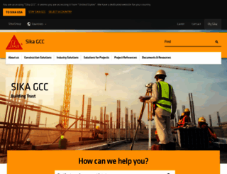 gcc.sika.com screenshot